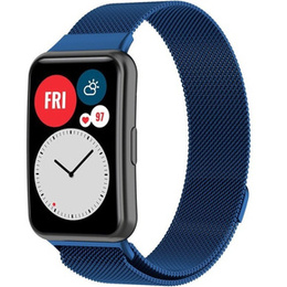 Pasek Bransoleta Milanese do Huawei Watch Fit, Granatowy