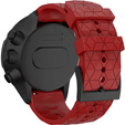 Pasek Rhombic Grain do zegarka Suunto 9, Red