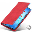 Etui z klapką do Samsung Galaxy A17 5G, Smart Suede - czerwone
