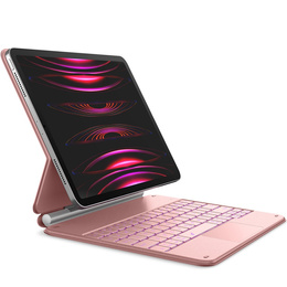 Etui z klawiaturą Dracool do iPad Air 11" 2024 (6 gen.) / Air 10.9" 2022/2020 (5/4 gen.) / Pro 11" 2022/2021/2020/2018 (4/3/2/1 gen.) – różowe