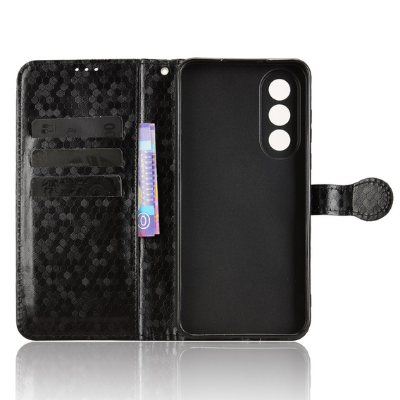 Etui z klapką do OnePlus Nord 5, Wallet Rhombus, czarne
