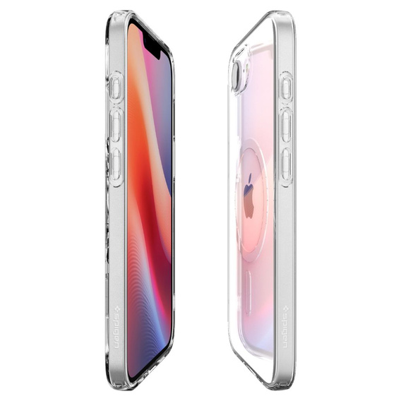 Etui Spigen do iPhone 16E, Liquid Crystal, przezroczyste + Szkło Hartowane 9H