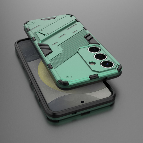 Etui do Samsung Galaxy A36 5G, Military kickstand, zielone