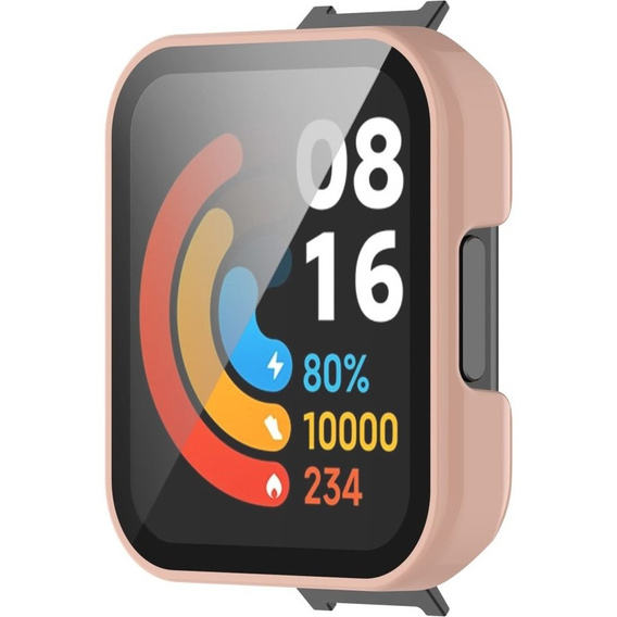 Etui + Szkło 2w1 do Xiaomi Redmi Watch 2 Lite, Pink