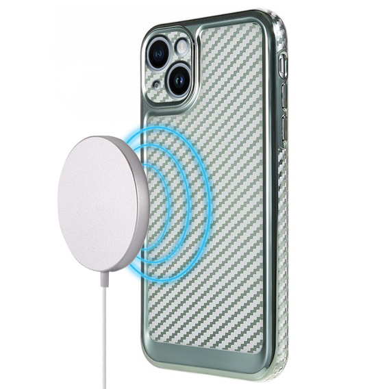 Etui do iPhone 14 Plus Carbon Slim Case Obudowa, Zielone