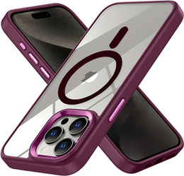 Etui Magnetyczne do Magsafe do iPhone 15 Pro Max, bordowe