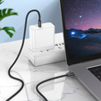 Szybki Kabel 60W USB Typ-C do Typ-C, 1 m, czarny