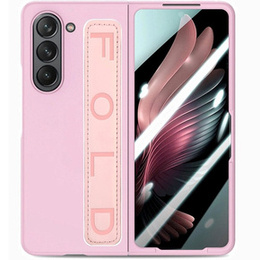 Etui do Samsung Galaxy Z Fold6 5G, z rączką, różowe
