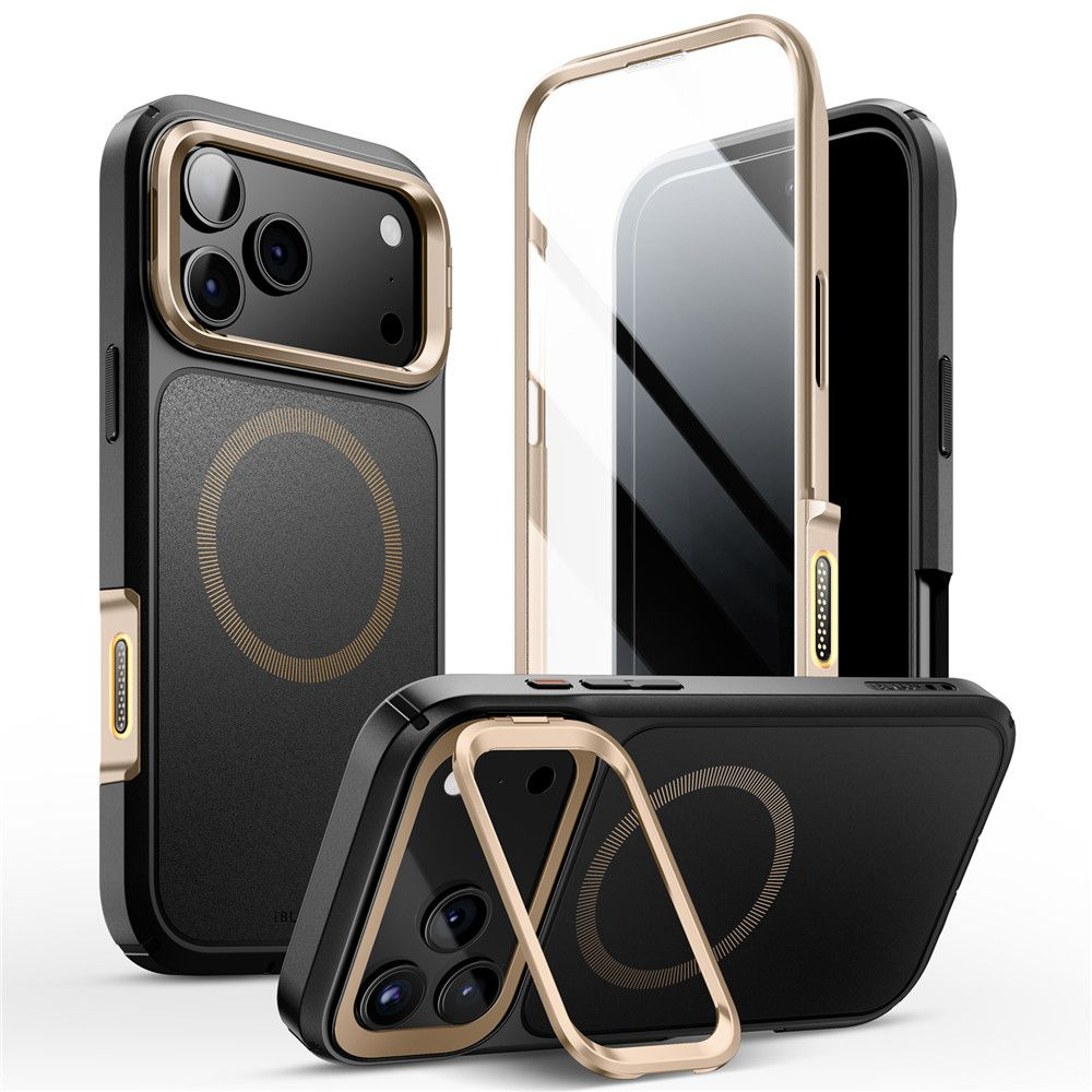 Etui Supcase do iPhone 17 Pro Max, IBLSN Ares Fip Mag Magsafe, Desert Gold