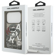 Etui Karl Lagerfeld do iPhone 17 Pro, Liquid Glitter Choupette MagSafe, czarne