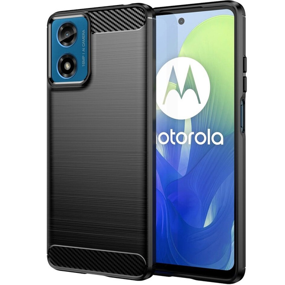 Etui do Motorola Moto G24 / G24 Power / G04, Carbon, czarne