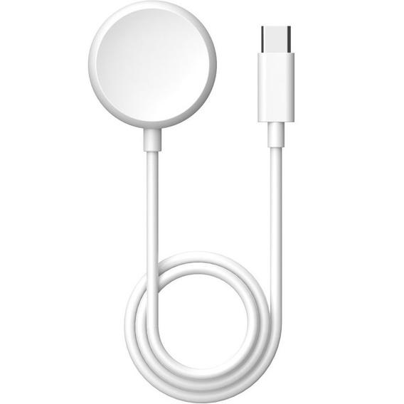 Ładowarka, kabel USB Type-C do Google Pixel Watch, Biała