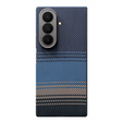 Etui do Samsung Galaxy Z Fold7 5G - magnetyczne z włókna aramidowego, niebieskie