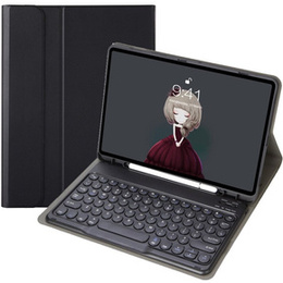 Etui z klawiaturą do iPad 10.2" 2021/2020/2019 (9/8/7 gen.) / Air 10.5" 2019 (3 gen.), Leather Pen Slot, czarne