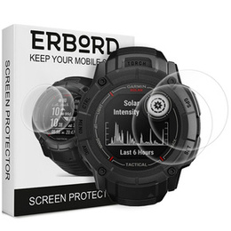 2x Szkło Hartowane ERBORD do Garmin Instinct 2x, Szybka