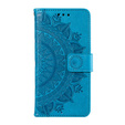 Etui z klapką do Xiaomi Redmi Note 13 Pro 4G / Redmi Note 14S / Poco M6 Pro 4G, Mandala Flower, niebieskie