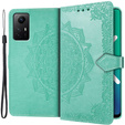 Etui z klapką do Xiaomi Redmi Note 12S, Mandala, zielone