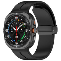 Pasek Silikonowy do Samsung Galaxy Watch Ultra 47mm, Czarny