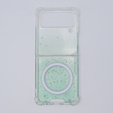 Etui do Samsung Galaxy Z Flip 4 5G, Sparkle, do Magsafe, zielone