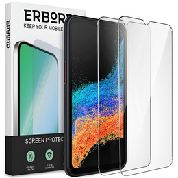 2x Szkło Hartowane do Samsung Galaxy Xcover 6 Pro, ERBORD 9H Hard Glass, szybka