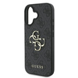 Etui GUESS do iPhone 16, 4G Big Metal Logo, czarne