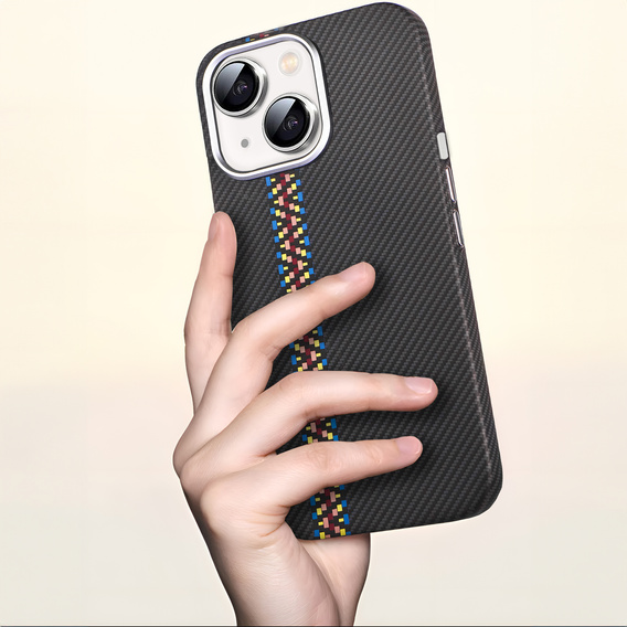 Etui do iPhone 13, Carbon Fiber MagSafe, czarne