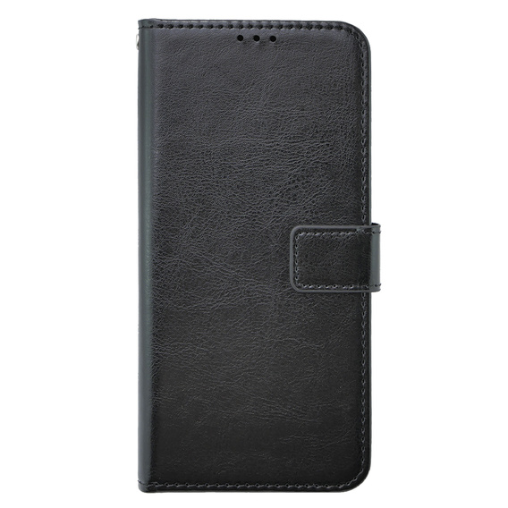 Etui z klapką do Oppo A58 4G, Crazy Horse Wallet, czarne