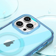 Etui do iPhone 16 Pro Max, Shockproof Hybrid, z folią na ekran, do MagSafe, niebieskie