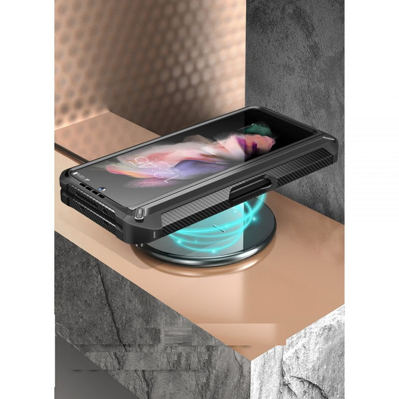 Etui Supcase do Samsung Galaxy Z Fold 3, Unicorn Beetle Pro, Black