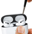 Wkładki ochronne do Apple Airpods Pro 2, samoprzylepne, czarne