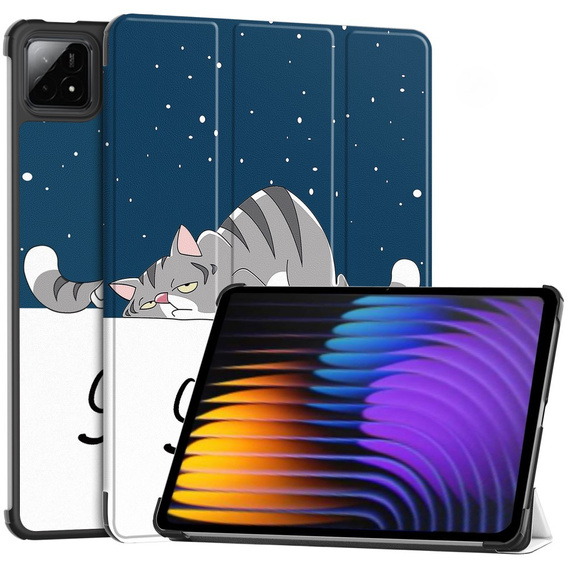 Etui do Xiaomi Pad 7 / 7 Pro, Smartcase, sleeping cat