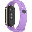 Pasek Silikonowy do Xiaomi Smart Band 10 / 9 / 8, Fioletowy