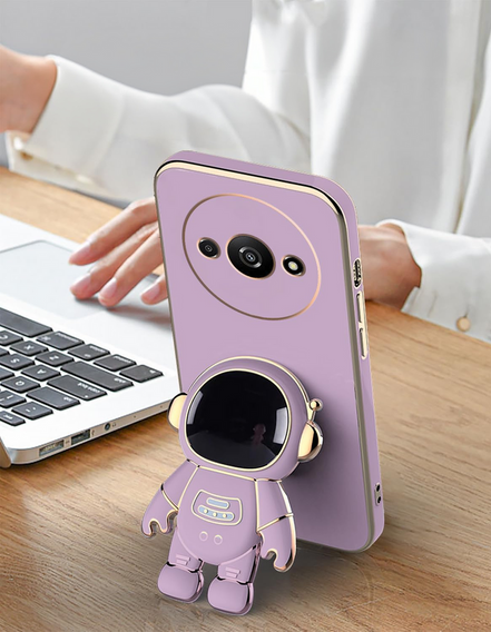 Etui do Xiaomi Redmi A3, Astronaut, fioletowe