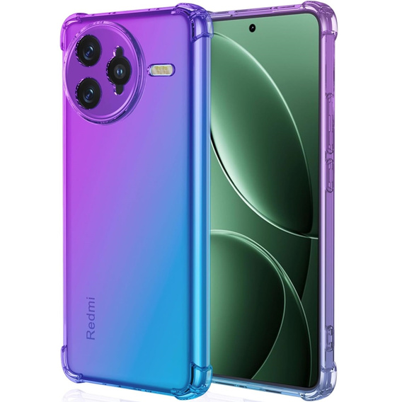 Etui Gradient Dropproof do Xiaomi Poco F7 Ultra, Fioletowe / niebieskie
