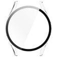2w1 Etui + Szkło Hartowane do Samsung Galaxy Watch 7 40mm, Przezroczyste