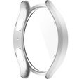 2w1 Etui + Szkło Hartowane do Samsung Galaxy Watch 6 44mm, Srebrne