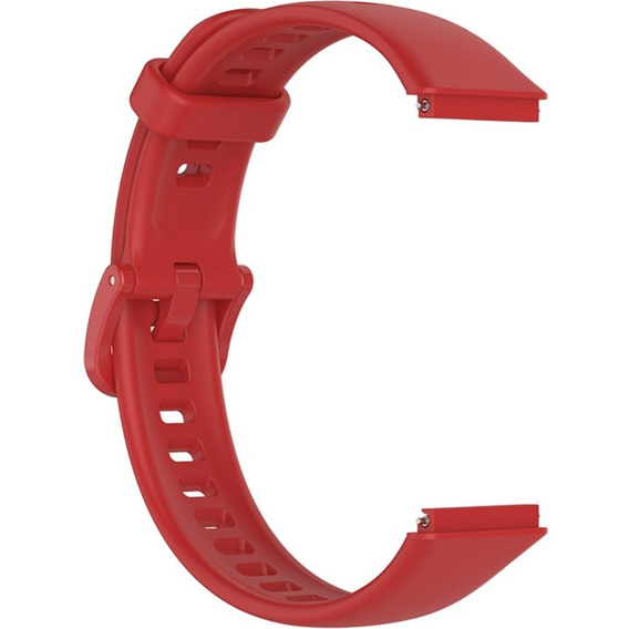 Pasek Silikonowy do Huawei Band 7, Czerwony