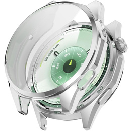 2w1 Etui z Osłoną na ekran do Huawei Watch GT 6 46mm, Srebrne