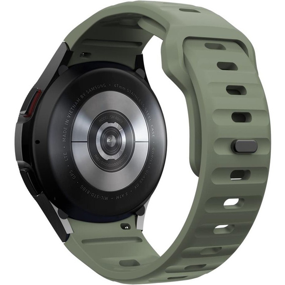 Pasek Silikonowy do Samsung Galaxy Watch 4/5/6, Ciemny Zielony