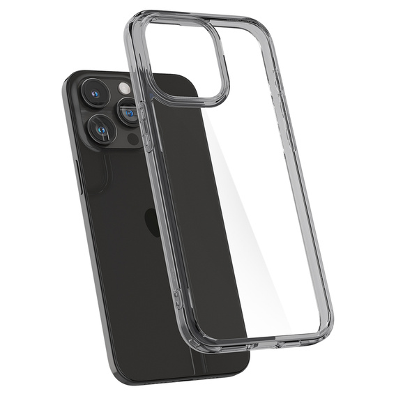 Etui Spigen do iPhone 15 Pro Max, Ultra Hybrid, Przezroczyste / Szare