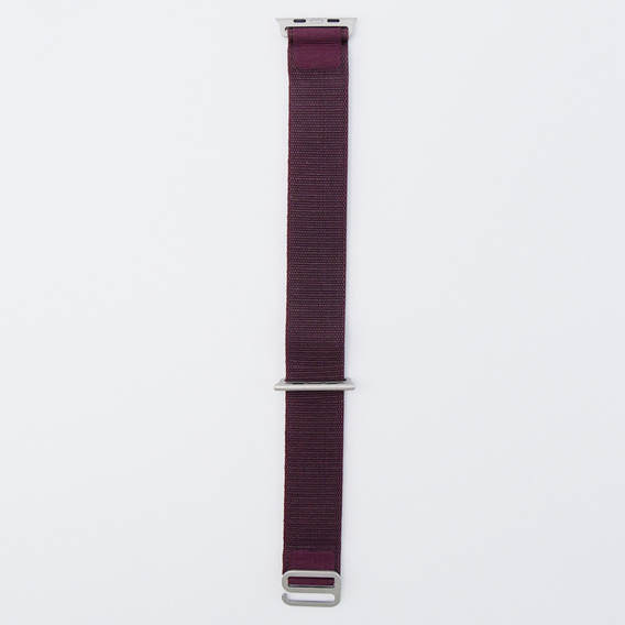 Pasek Nylonowy do Apple Watch 1/2/3/4/5/6/7/8/9/10/11/SE Ultra 1/2/3 42/44/45/46/49mm, Bordowy