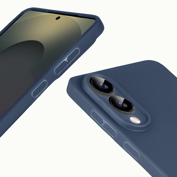 Nakładka Matt TPU do Samsung Galaxy S25 Edge – granatowa
