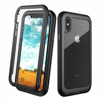 Etui do iPhone X/XS, Shockproof, z folią, czarne