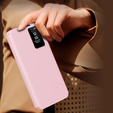 Etui z klapką do Samsung Galaxy S25+ Plus, Smart View Wallet, różowe