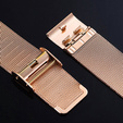 Pasek Bransoleta Milanese + Etui do Samsung Galaxy Watch 7 40mm, Różowe złoto