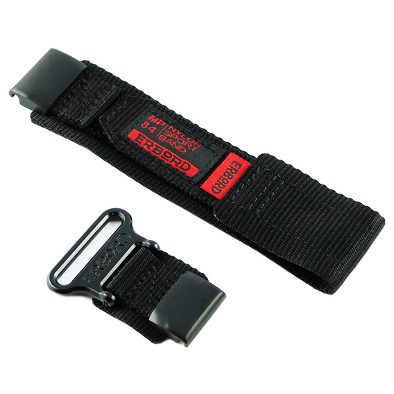 Pasek Nylonowy ERBORD MP84 do zegarków Garmin Quickfit 26mm, Czarny, Rozmiar M/L