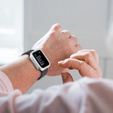 2w1 Etui + Szkło Hartowane do Apple Watch 7/8/9 45mm, Srebrne