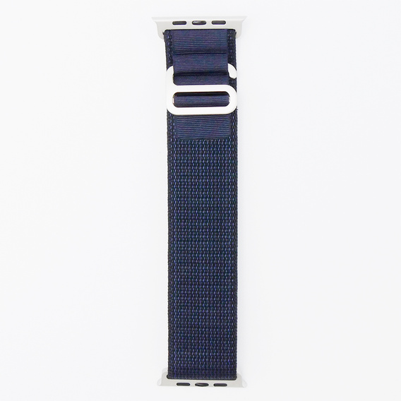 Pasek Nylonowy do Apple Watch 1/2/3/4/5/6/7/8/9/10/11/SE Ultra 1/2/3 42/44/45/46/49mm, Granatowy