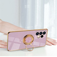 Zestaw Etui Electro Ring do Samsung Galaxy A13 4G, Purple + Szkło