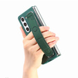 Etui do Samsung Galaxy Z Fold6 5G, z rączką, ciemnozielone